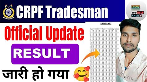 CRPF Tradesman Final Result CRPF Tradesman Ka Result Kab Ayega CRPF