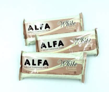 Coklat Putih ALFA 250gr ALFA White Chocolate Compound Coklat Batang