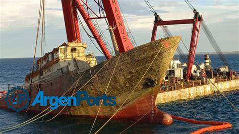 Avanza El Plan De Salvamento Del Buque Pescargen Iv En Madryn Argenports