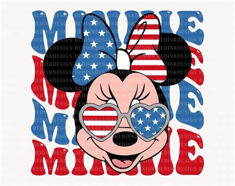 Happy 4th Of July Svg Mouse Head Svg July 4th Svg Fourth Of July Svg