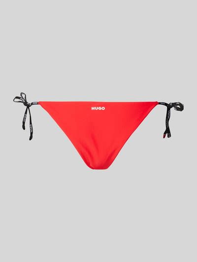 Hugo Bikini Hose Mit Seitlichen Schn Rungen Modell Pure Rot Online