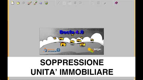 Guida Docfa Soppressione Unit Immobiliare Duplicata Vardocfa Youtube