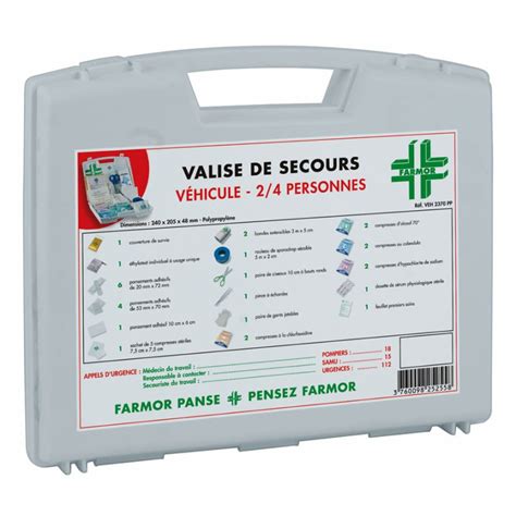 Valise De Secours V Hicules Professionnels Pers Farmor