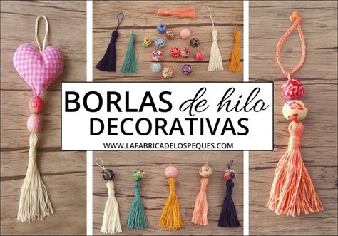 Borlas de hilo decorativas La fábrica de los peques