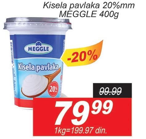 Akcija Aman Meggle Kisela Pavlaka 20 Mm 660381 Akcije I Katalozi