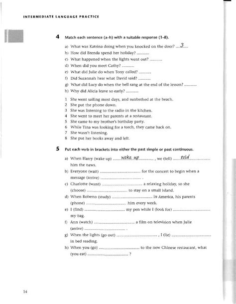 Past Tenses Online Pdf Activity For Intermediate Live Worksheets