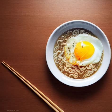 Ramen Soup With Fried Egg Midjourney Openart