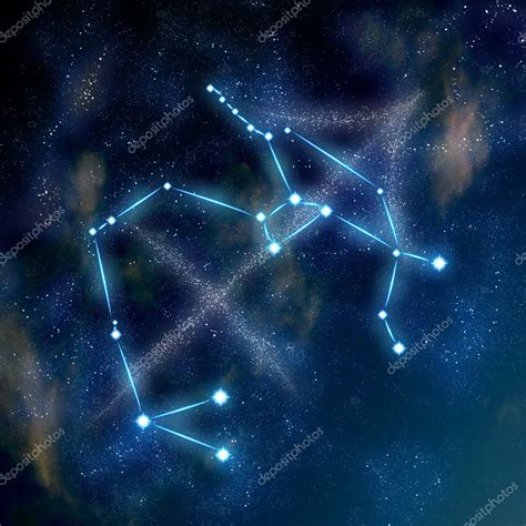 Sagittarius Constellation And Symbol — Stock Photo © Twentyfreee 8745086