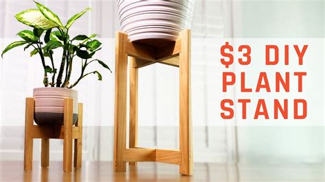 3 Mid Century Modern Plant Stands With Plans Youtube