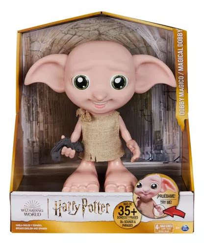 Mundo Mágico Harry Potter personagem interativo Dobby Pink Dobby