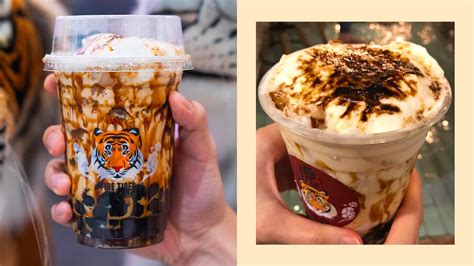 Fire Tiger: Brown Sugar Milk Tea With Creme Brulee