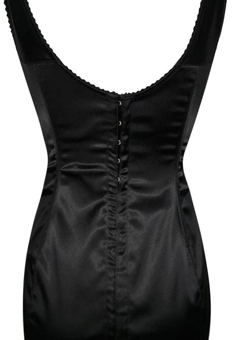 Dolce And Gabbana Black Corset Pin Up Wiggle Dress 1996 At 1stdibs