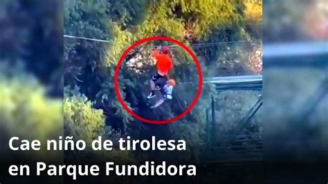 Cae Ni O De Tirolesa En Fundidora Youtube