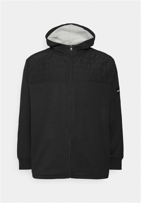 Calvin Klein Technical Zip Through Hoodie Sweatjacke Blackschwarz Zalandode