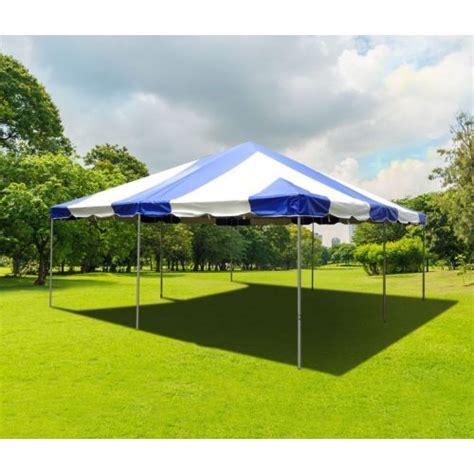 20 X 20 Pvc Commercial Steel Frame Tent Blue