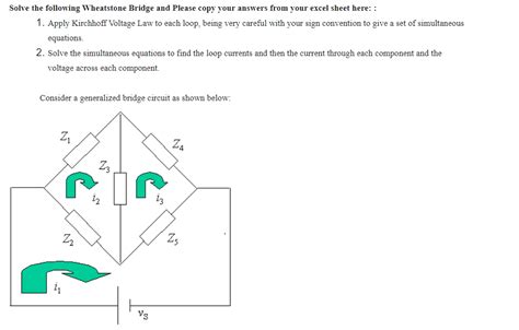 Solved Solve The Following Wheatstone Bridge And Please Copy