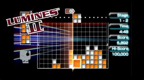 Lumines Ii Psp Puzzle Game W Music Youtube