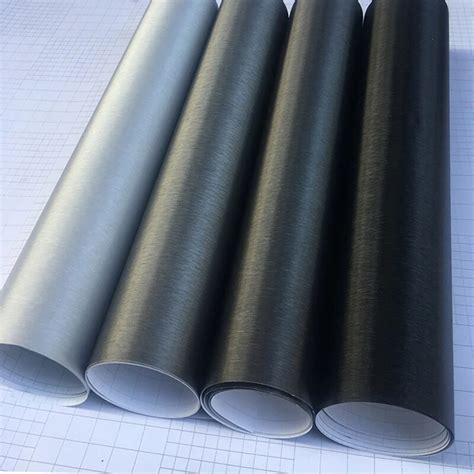 X Cm Auto Styling Schwarz Grau Silber Matt Geb Rstet Aluminium