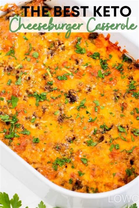 Homemade Keto Cheeseburger Casserole