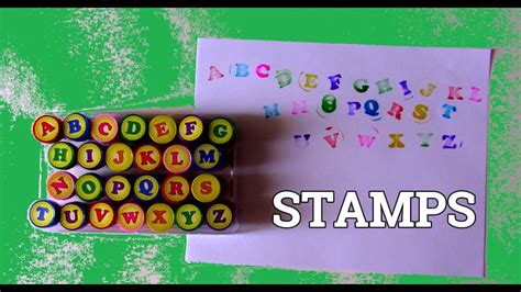 Learn The Alphabet With Stamps Youtube