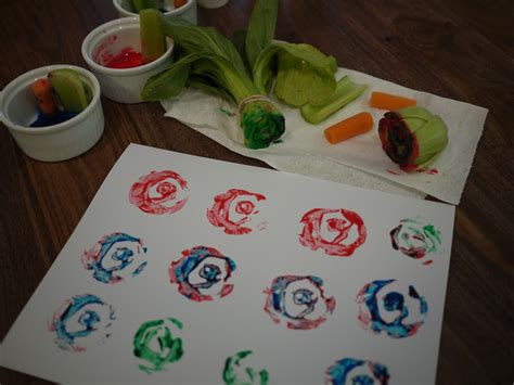 Little Hiccups: Painting with Vegetables