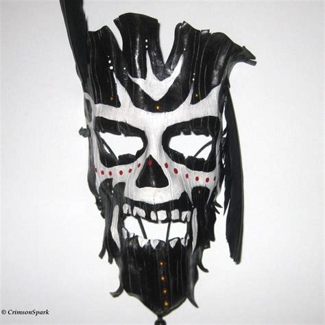 Voodoo Mask Etsy Witch Doctor Costume Voodoo Makeup Mask