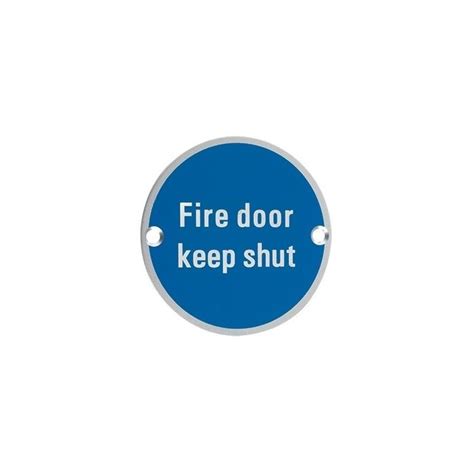 Eurospec Steelworx Sex1016sss Fire Door Keep Shut Symbol Satin