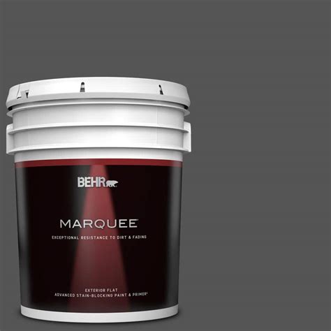 BEHR MARQUEE 5 Gal PPU25 01 Carbon Copy Flat Exterior Paint Primer