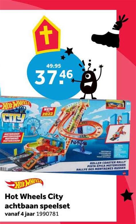 Hot Wheels City Achtbaan Speelset Aanbieding Bij Intertoys Folders Nl