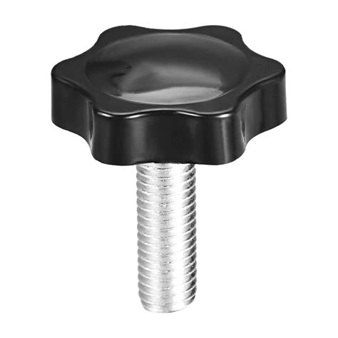 Uxcell M X Clamping Handle Screw Knobs Star Knob Male Thread