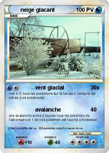 Pokémon Neige Glacant Vent Glacial Ma Carte Pokémon