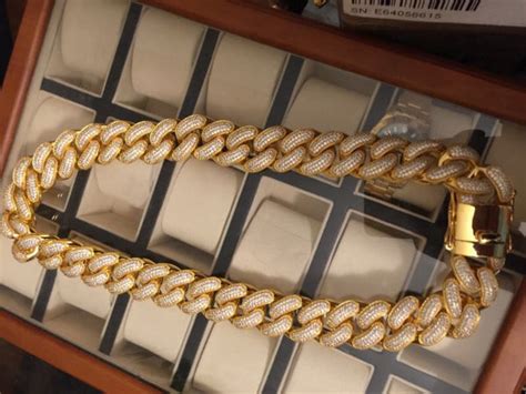 Iced Out Cuban Link Chain Miami Jumbo 30mm Bijouterie Gonin