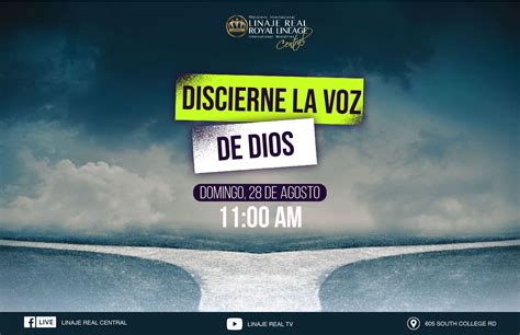 Discierne La Voz De Dios Ministerio Internacional Linaje Real Central