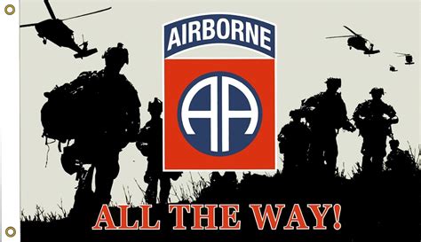 Us Army 82nd Airborne Flag With Grommets