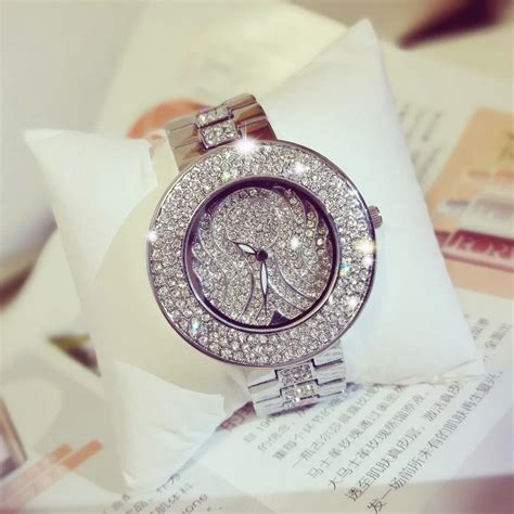 New Arrivals Famous Brand Full Diamond Luxury Women Quartz Watch Lady