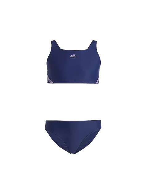 ADIDAS Mädchen Bikini 3 Streifen blau