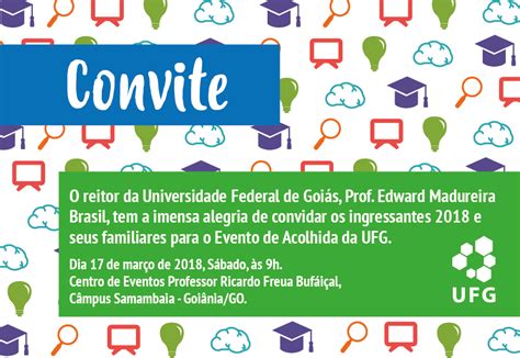 UFG Promove Acolhida Para Novos Alunos UFG Universidade Federal De