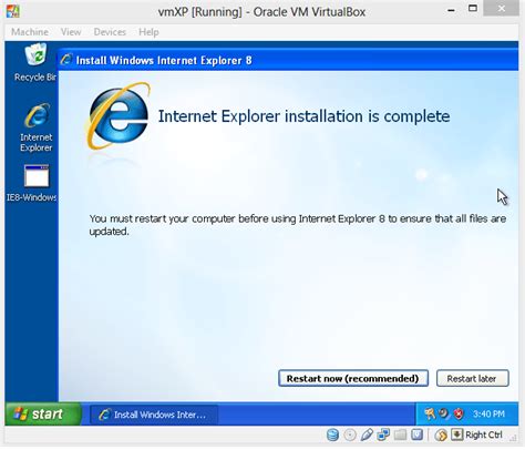 Setting Up An Xp Virtual Machine To Run Internet Explorer