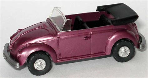 Vw K Fer Cabrio Violett Met Wiking In Der Zu Modellauto