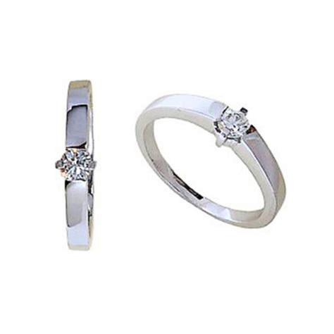 Anillo diamante oro blanco DC19014 Joyería D Rincón Joyerías en