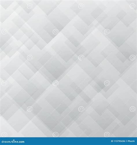 Abstract Elegant White And Gray Pattern Squares Overlay Texture Stock