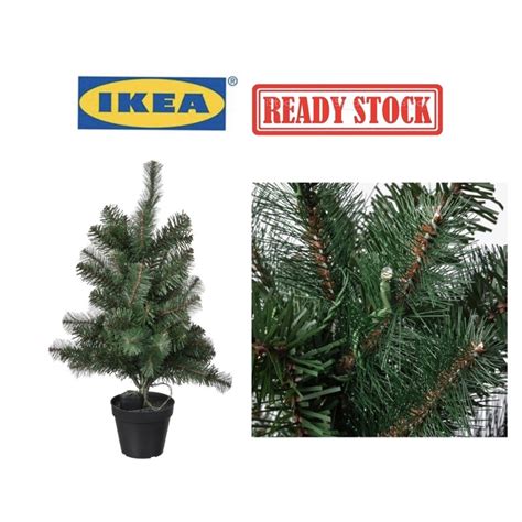 Ikea Vinter Christmas Artificial Potted Plant With Led Battery