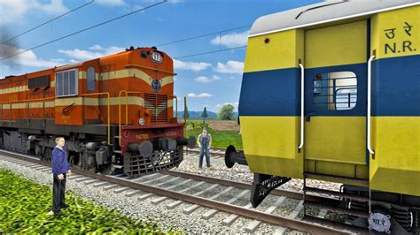 Engine Failed Of Memu Train And Rescue By Wdg A Train Simulator Youtube