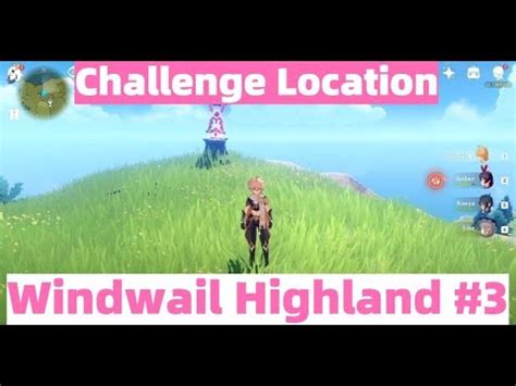 Challenge 4674 Location Mondstadt Windwail Highland 3 Genshin