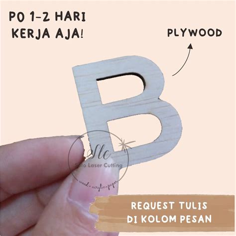 Jual KAYU 1 5CM HURUF ABJAD A Z INITIAL NAMA KAYU ABJAD HURUF TIMBUL