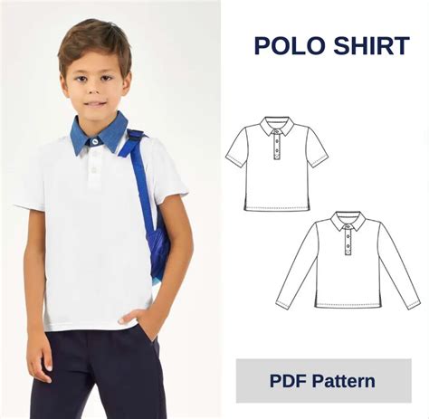 Sewing Tutorial Yale Boys Polo Shirt Sewing Pattern Fabrico