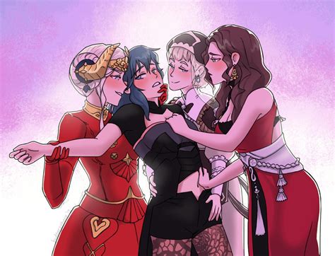 Byleth Byleth Edelgard Von Hresvelg Dorothea Arnault And Mercedes Von Martritz Fire Emblem