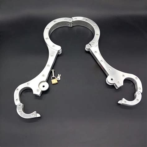 High Quality Metal Bondage Restraints Neck Collar And Hand Cuffs Erotic Toys Bdsm Fetish Slave