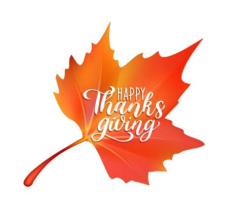 Happy Thanksgiving Holiday With Autumn Maple Leaf 13212657 Vector Art