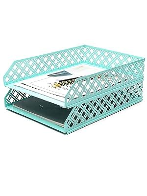 Exerz Letter Trays Pcs Stackable Paper Sorter Desk Organiser File Tray